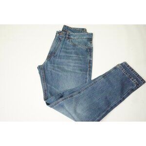 Isaia Napoli Medium Wash Zipper Cotton Mens Denim Jeans 48 Brand New